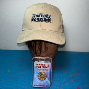 New w/tag Wheel of Fortune Exclusive Win A Million Spin This Hat Cap Beige Rare